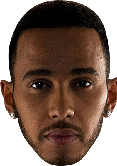 LEWIS HAMILTON Celebrity Face Mask Fancy Dress Cardboard Costume Mask