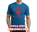 Lifeguard Colour Custom Stag T-Shirt - Any Name - Party Tee