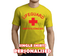 Lifeguard Colour Custom Stag T-Shirt - Any Name - Party Tee