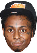 LIL WAYNE JB - Music Star Fancy Dress Cardboard Celebrity Party Face Mask