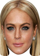LINDSAY LOHAN Celebrity Face Mask Fancy Dress Cardboard Costume Mask
