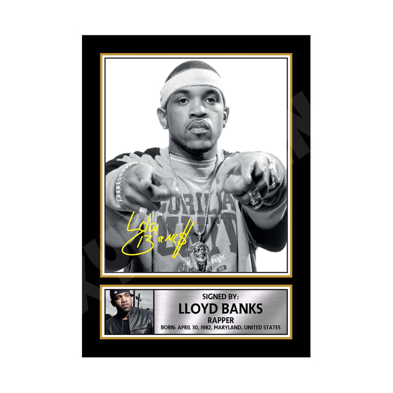 LLOYD BANKS 2 Limited Edition Music Signed Print