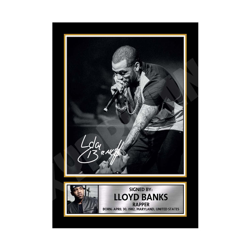 LLOYD BANKS (1) Limited Edition Music Signed Print