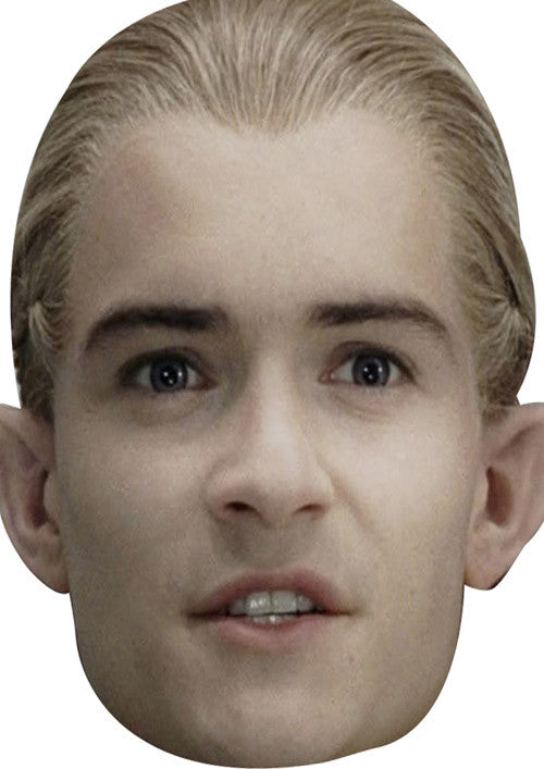 LOTR LEGOLAS Celebrity Face Mask Fancy Dress Cardboard Costume Mask