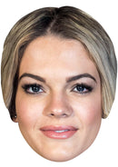 LOUISA JOHNSON JB - Music Star Fancy Dress Cardboard Celebrity Party Face Mask