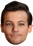 LOUIS TOMLINSON JB - Music Star Fancy Dress Cardboard Celebrity Party Face Mask