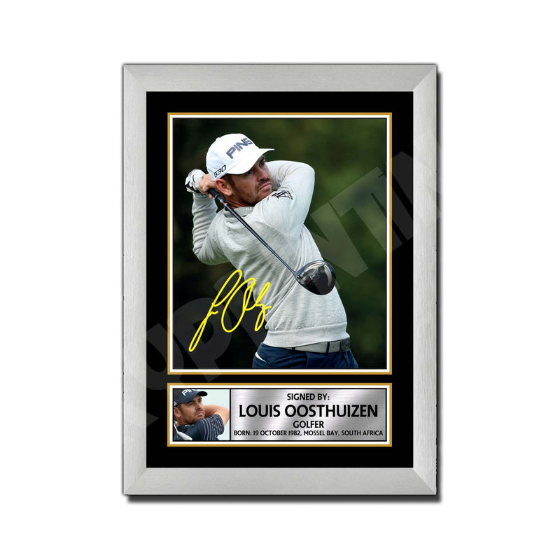 LOUIS OOSTHUIZEN Limited Edition Golfer Signed Print - Golf