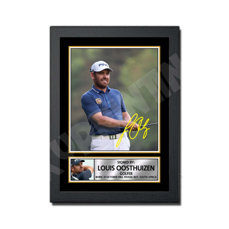 LOUIS OOSTHUIZEN 2 Limited Edition Golfer Signed Print - Golf