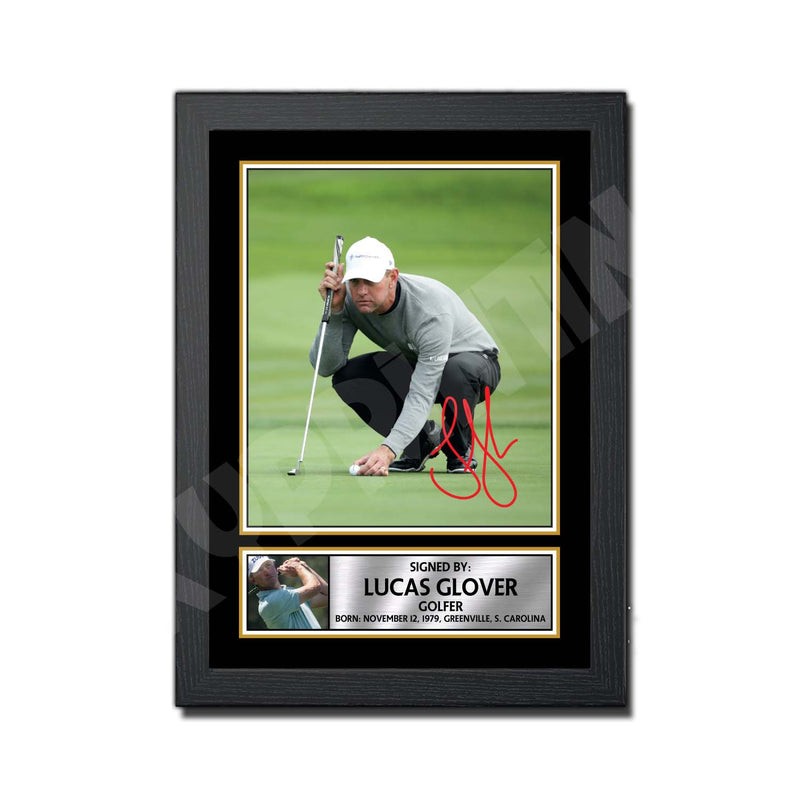 LUCAS GLOVER 2 Limited Edition Golfer Signed Print - Golf