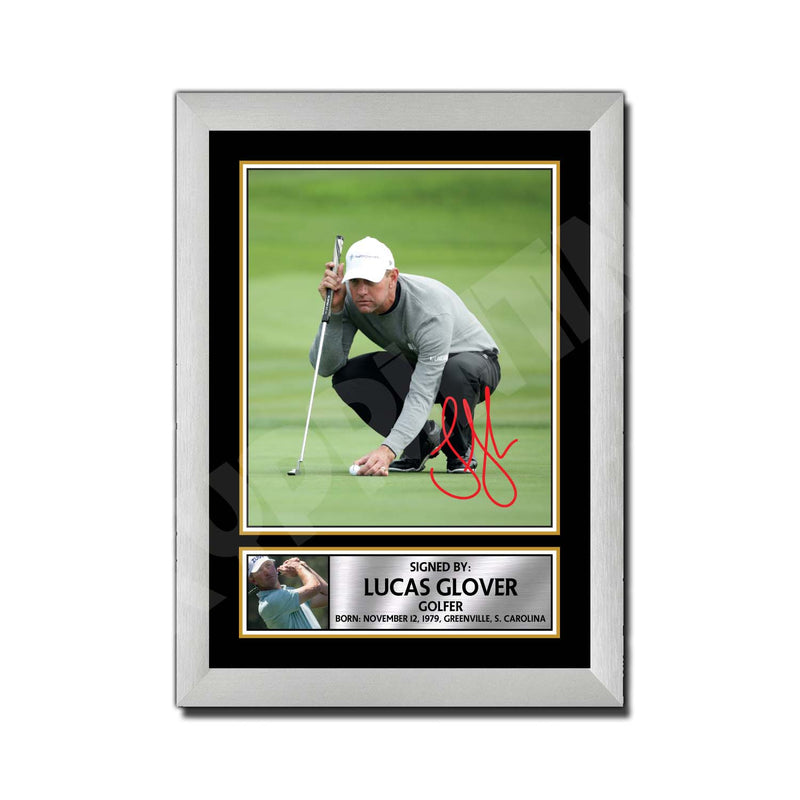LUCAS GLOVER 2 Limited Edition Golfer Signed Print - Golf