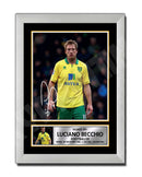 LUCIANO BECCHIO Limited Edition Football Player Signed Print - Football