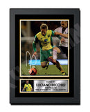 LUCIANO BECCHIO 2 Limited Edition Football Player Signed Print - Football