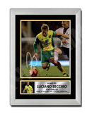 LUCIANO BECCHIO 2 Limited Edition Football Player Signed Print - Football