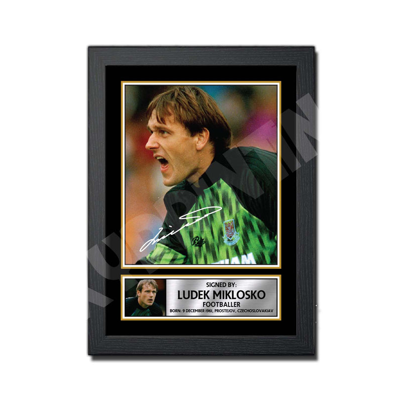 LUDEK MIKLOSKO (1) Limited Edition Football Player Signed Print - Football