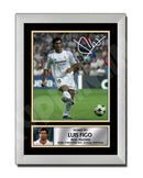 LUIS FIGO 1 Limited Edition Football Player Signed Print - Football