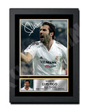 LUIS FIGO 2 Limited Edition Football Player Signed Print - Football