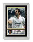 LUIS FIGO 2 Limited Edition Football Player Signed Print - Football