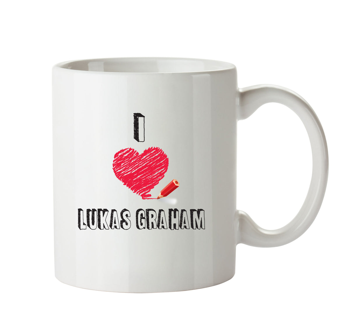 I Love LUKAS GRAHAM Celebrity Mug – printed mug product image 1