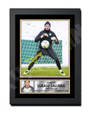 LUKASZ ZALUSKA Limited Edition Football Player Signed Print - Football