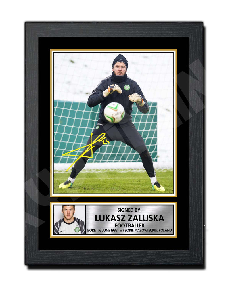 LUKASZ ZALUSKA Limited Edition Football Player Signed Print - Football