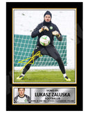 LUKASZ ZALUSKA Limited Edition Football Player Signed Print - Football