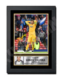 LUKASZ ZALUSKA 2 Limited Edition Football Player Signed Print - Football