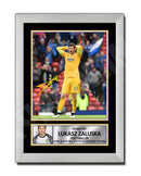 LUKASZ ZALUSKA 2 Limited Edition Football Player Signed Print - Football