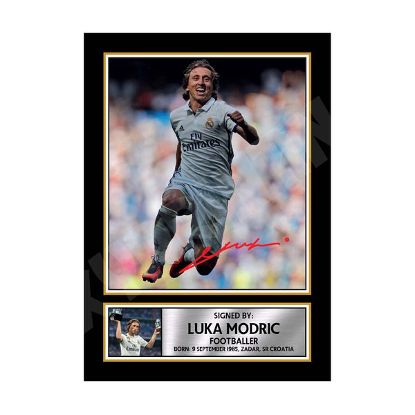 LUKA MODRIC (1) Football Player Printed Signature Print