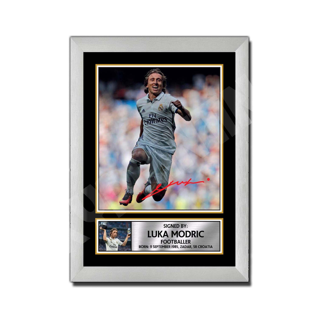 LUKA MODRIC (1) Limited Edition Football Player Signed Print - Footbal