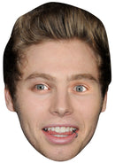 LUKE HEMMINGS JB - Music Star Fancy Dress Cardboard Celebrity Party Face Mask