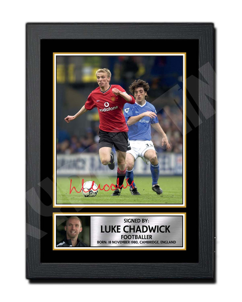 LUKE CHADWICK 2 Limited Edition Football Player Signed Print - Football