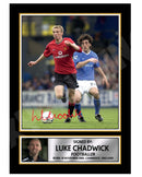 LUKE CHADWICK 2 Limited Edition Football Player Signed Print - Football