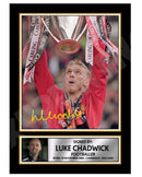 LUKE CHADWICK (1) Limited Edition Football Player Signed Print - Football