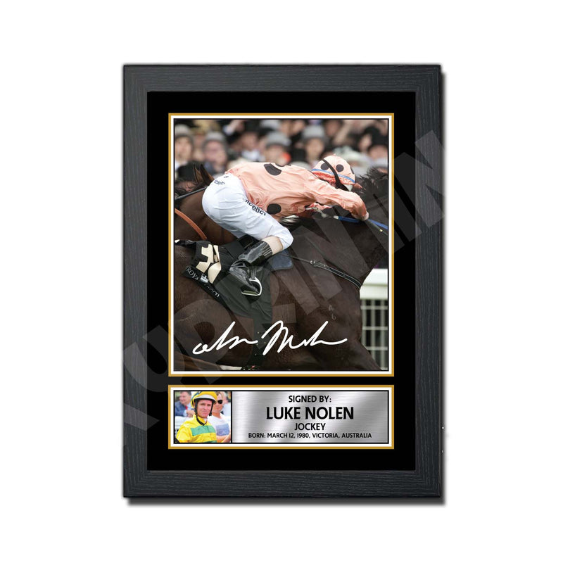 LUKE NOLEN Limited Edition Horse Racer Signed Print - Horse Racing