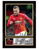 LUKE SHAW (1) Limited Edition Football Player Signed Print - Football