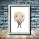 Personalised Luna Word Art Poster Print - Inspired By Pop Figures
