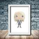 Personalised Luna Word Art Poster Print - Inspired By Pop Figures