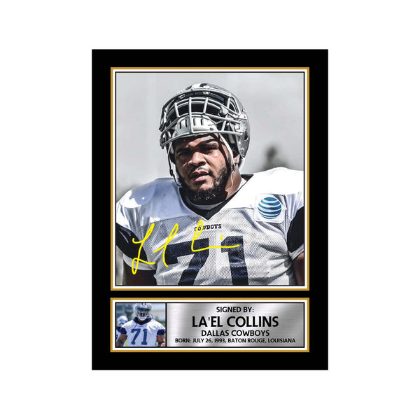 La'el Collins American Football Printed Signature Print