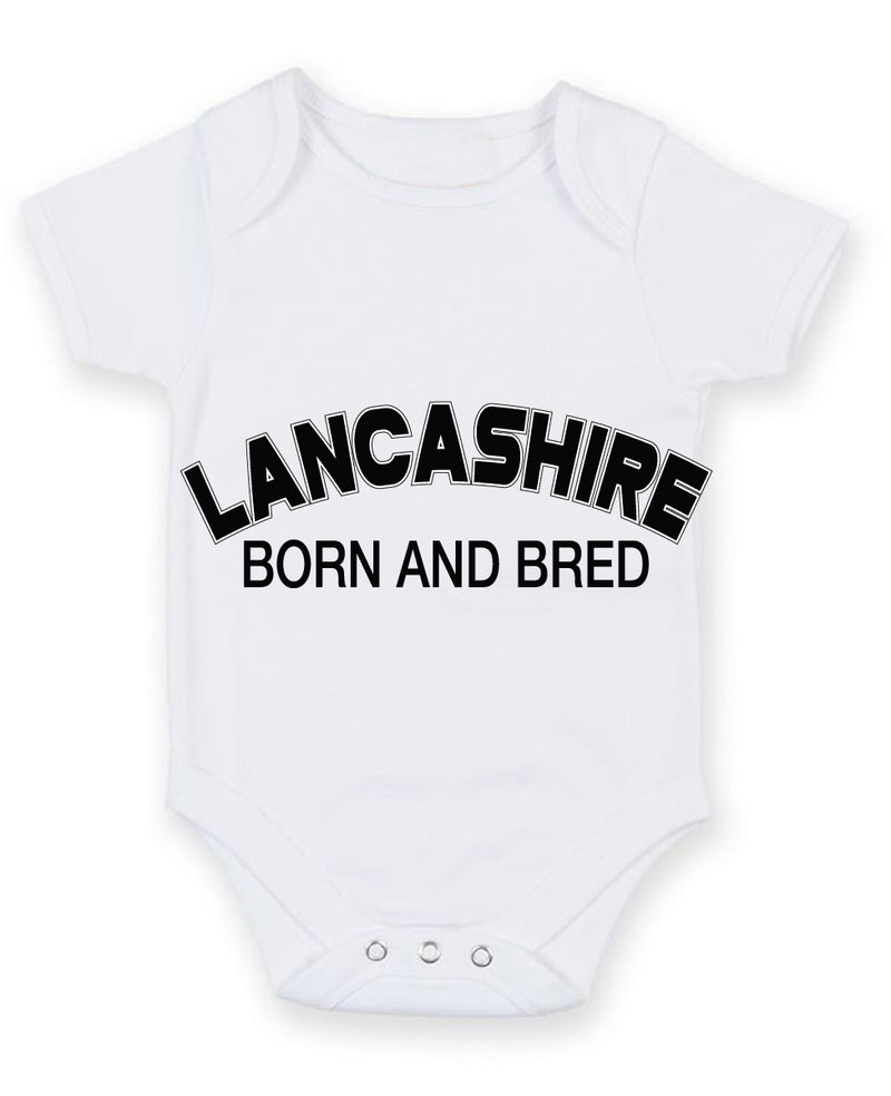 Lancashire Born and Bred Baby Grow Bodysuit