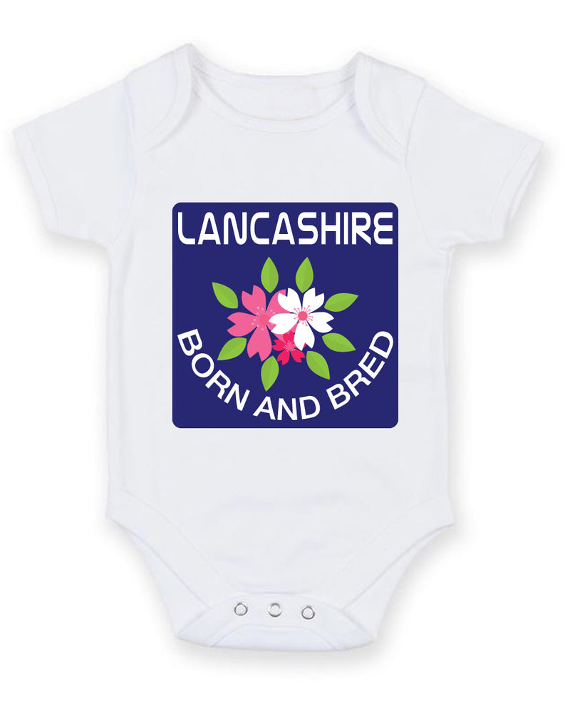 Lancashire Born and Bred 2 Baby Grow Bodysuit
