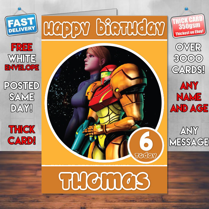 Landscape Theme Style Personalised Kids Inspired Movie Birthday Card (SA)