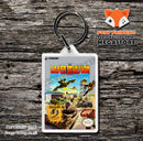Kungfu Heroes Retro NES Game Cover Art Gaming Keyring