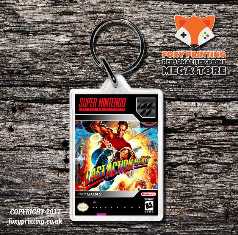 Last Action Hero Game Inspired Retro Gaming Keyring