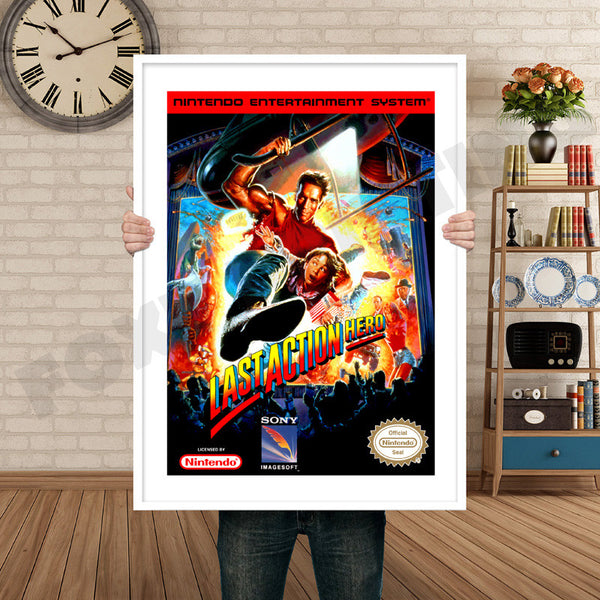 Last Action Hero Retro Game Inspired Theme Nintendo NES Gaming