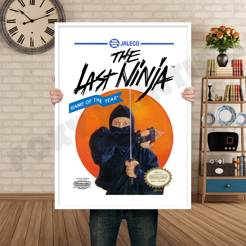 Last Ninja Retro GAME INSPIRED THEME Nintendo NES Gaming A4 A3 A2 Or A1 Poster Art 347