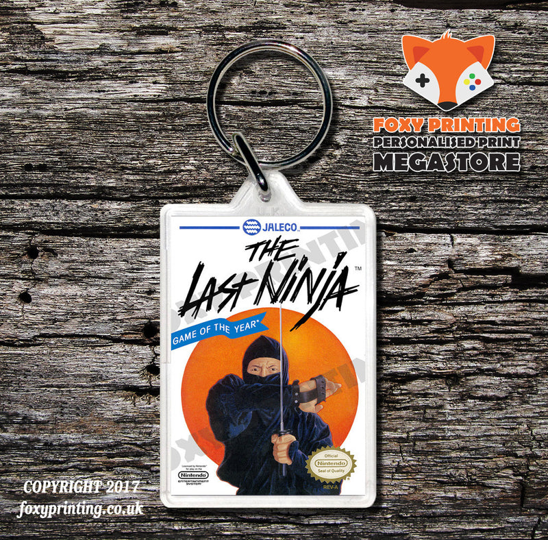 Last Action Hero Retro NES Game Cover Art Gaming Keyring