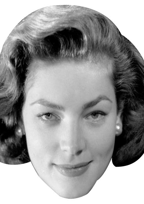 Lauren Bacall Celebrity Face Mask Fancy Dress Cardboard Costume Mask