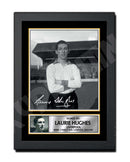 Laurie Hughes 1 Limited Edition Football Player Signed Print - Football