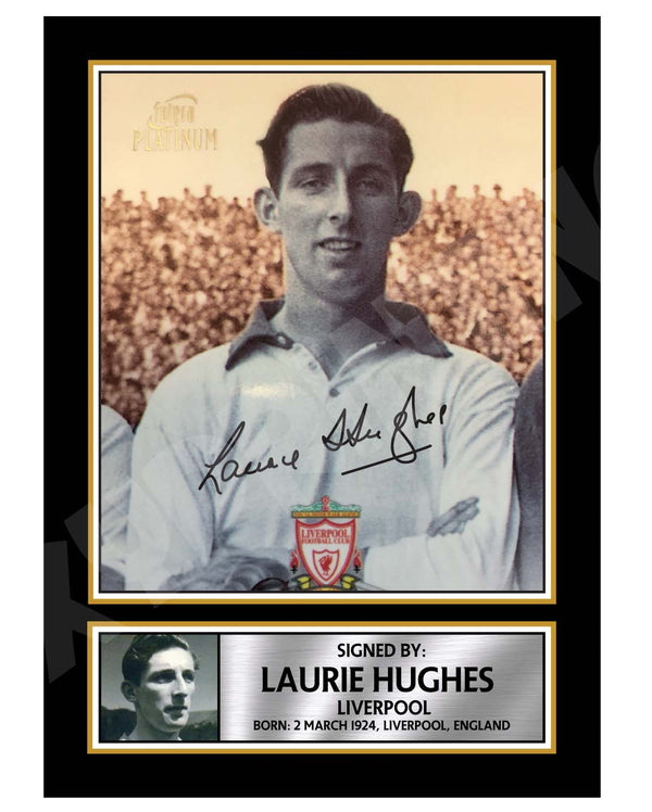 Laurie Hughes 2 Football Player Printed Signature Print