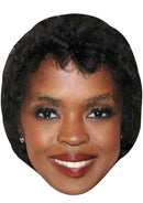 LAURYN HILL JB - Music Star Fancy Dress Cardboard Celebrity Party Face Mask